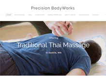 Tablet Screenshot of precisionbodyworks.net